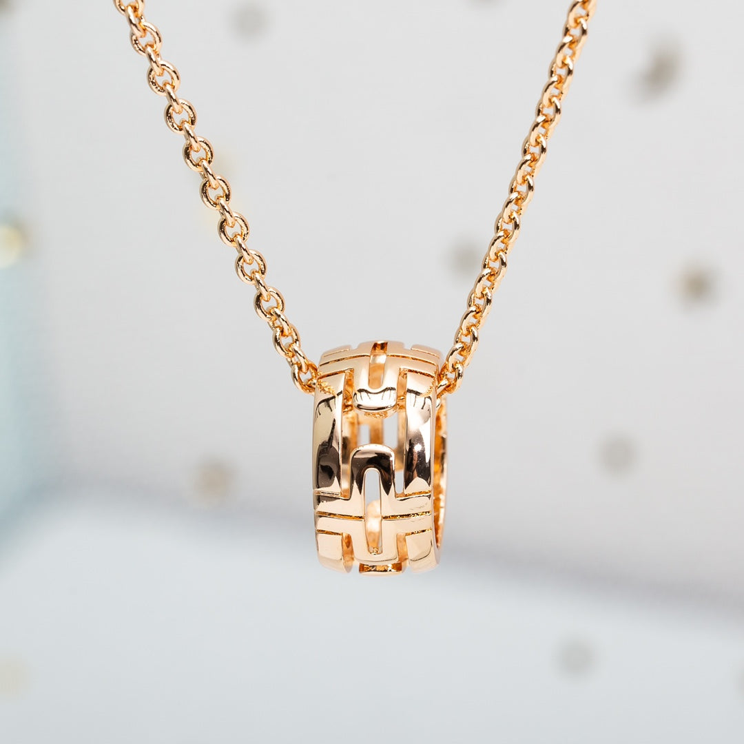 DIANA PARENTESI NECKLACE PINK GOLD
