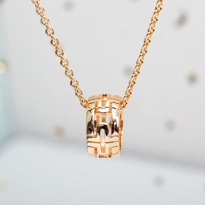 DIANA PARENTESI NECKLACE PINK GOLD