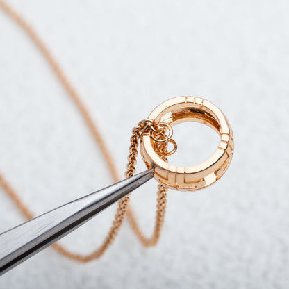 DIANA PARENTESI NECKLACE PINK GOLD