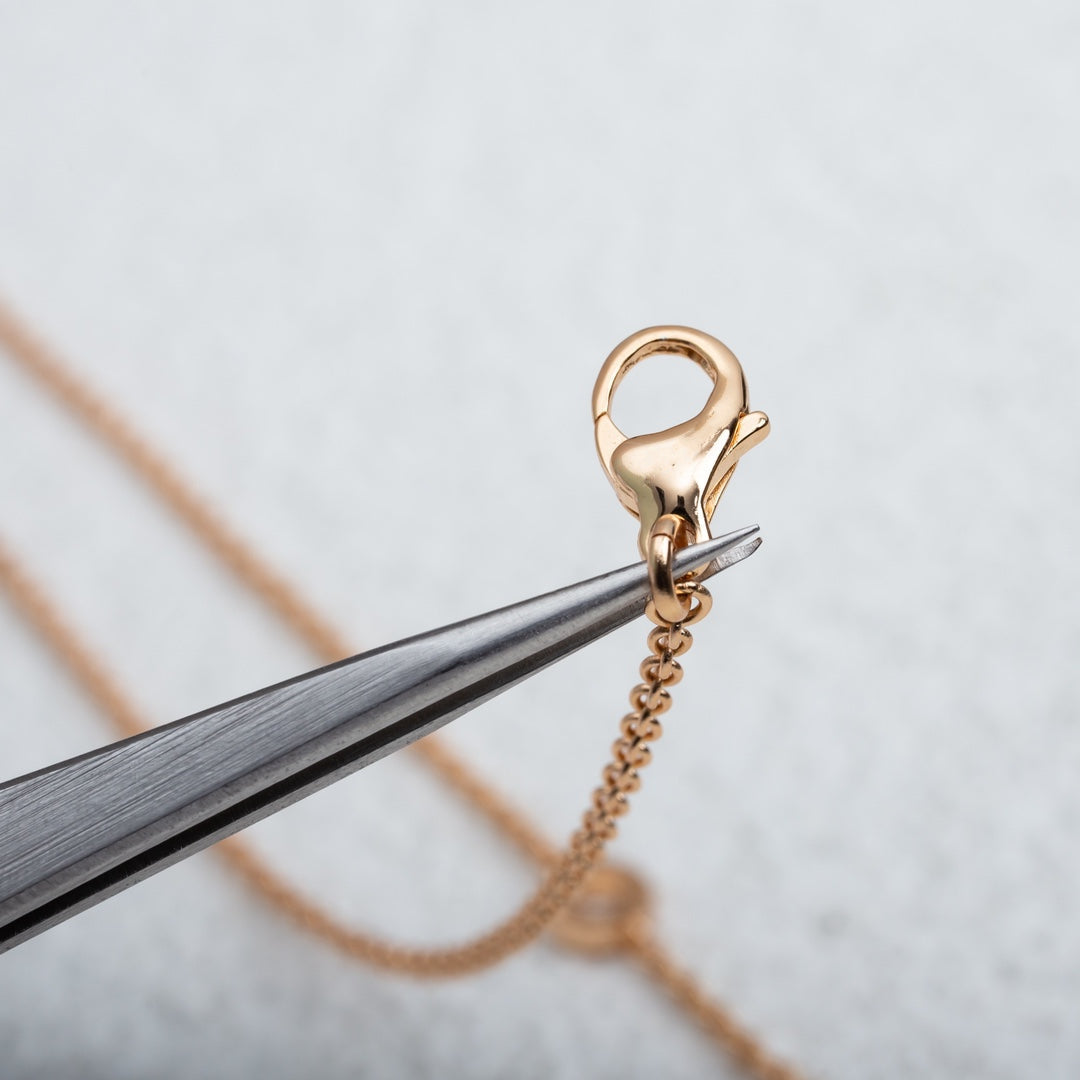 DIANA PARENTESI NECKLACE PINK GOLD