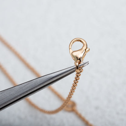 DIANA PARENTESI NECKLACE PINK GOLD