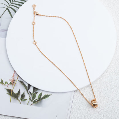 DIANA PARENTESI NECKLACE PINK GOLD