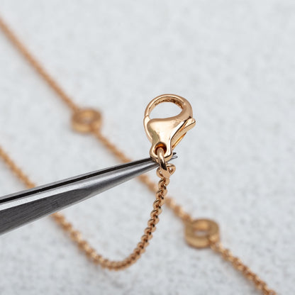 DIANA PARENTESI NECKLACE PINK GOLD DIAMOND