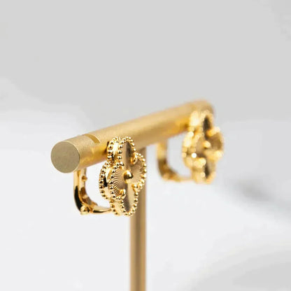 DIANA CLOVER MEDIUM 1 MOTIFS LASER EARRINGS