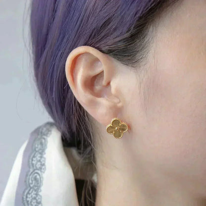 DIANA CLOVER MEDIUM 1 MOTIFS LASER EARRINGS