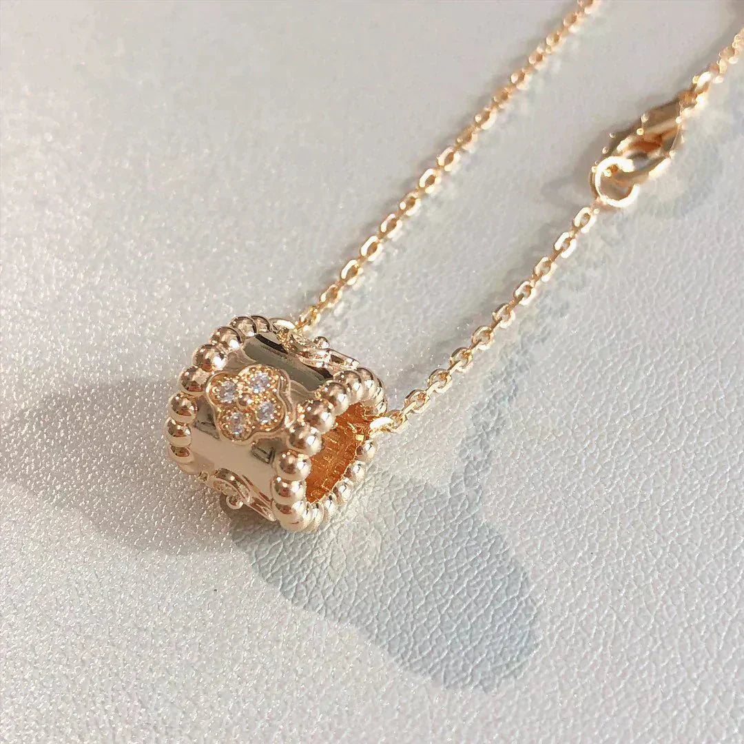 DIANA PERLEE PEDANT NECKLACE GOLD / ROSE GOLD