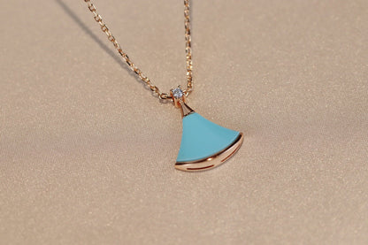 DIANA DREAM NECKLACE TURQUOISE PINK GOLD