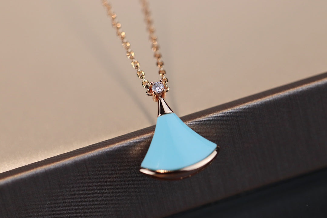 DIANA DREAM NECKLACE TURQUOISE PINK GOLD