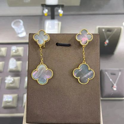 DIANA CLOVER 2 MOTIFS  EARRINGS (MULTIPLE CHOICESC