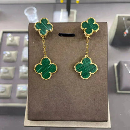 DIANA CLOVER 2 MOTIFS  EARRINGS (MULTIPLE CHOICESC
