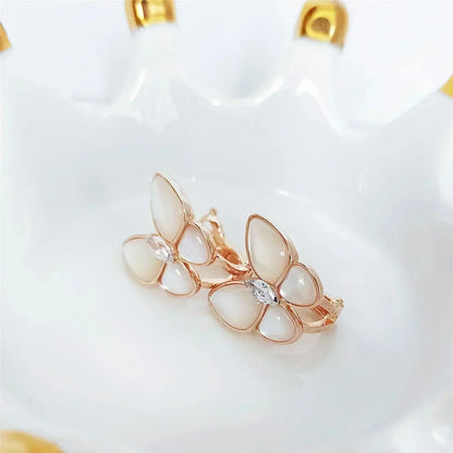 DIANA BUTTERFLY MOP DIAMOND EARRINGS