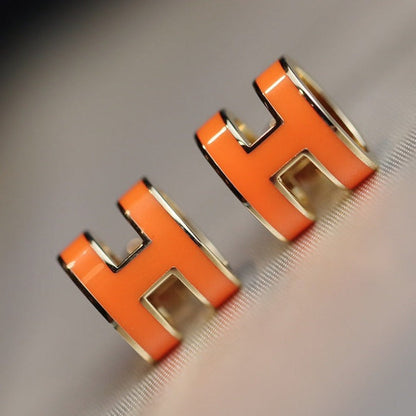 DIANA MINI POP H EARRINGS ORANGE