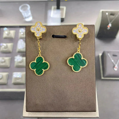 DIANA CLOVER  2 MOTIFS  DIAMOND  EARRINGS  MULTIPLE CHOICES