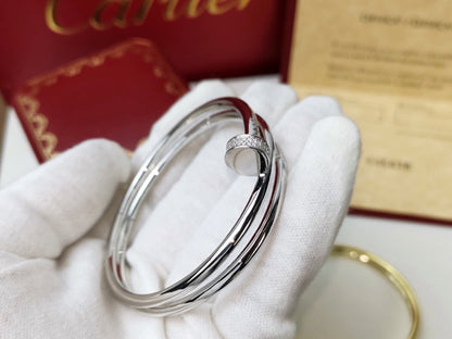 PULSERA DIANA JUSTE 3.5MM DOBLE FILA DE DIAMANTES
