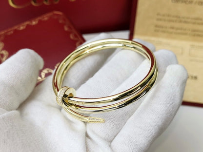 PULSERA DIANA JUSTE 3.5MM DOBLE FILA DE DIAMANTES