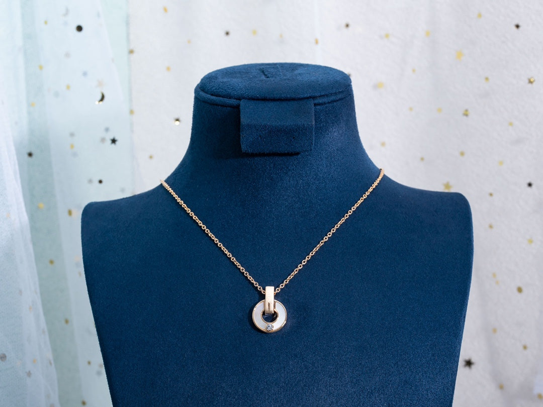 DIANA GARI NECKLACE PINK GOLD MOP