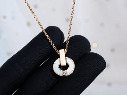 DIANA GARI NECKLACE PINK GOLD MOP
