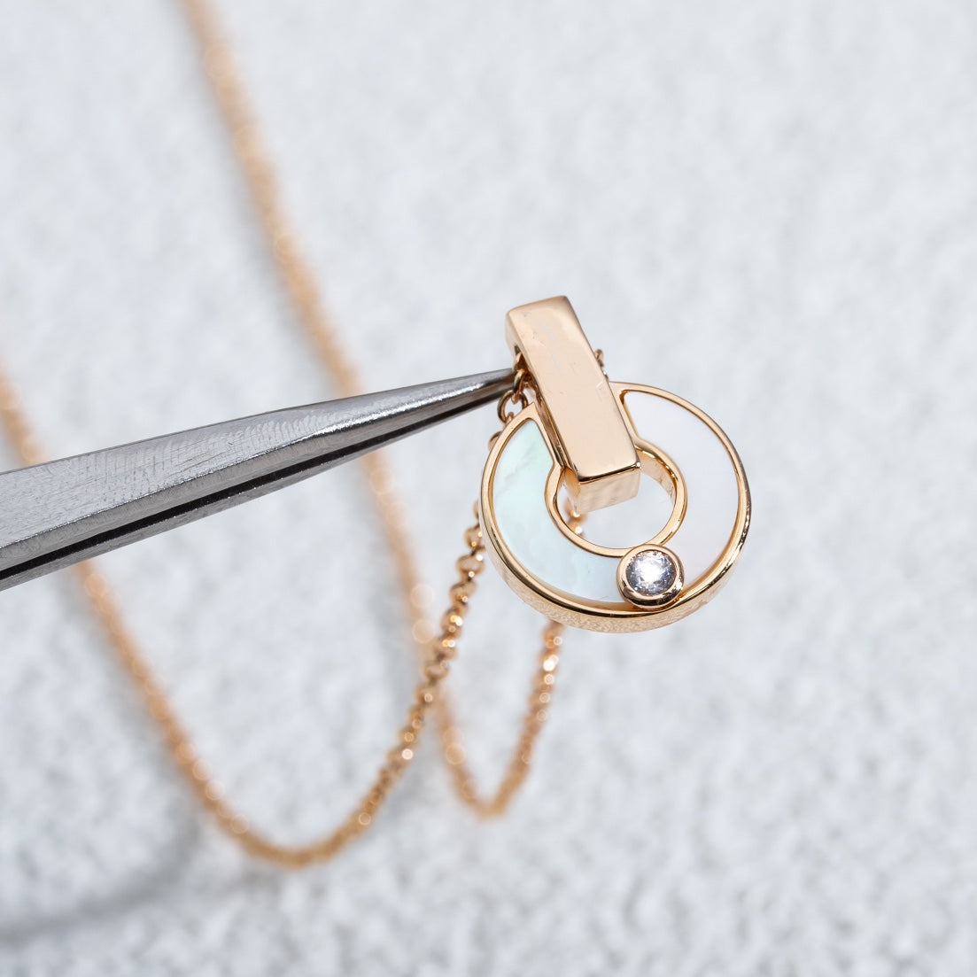 DIANA GARI NECKLACE PINK GOLD MOP
