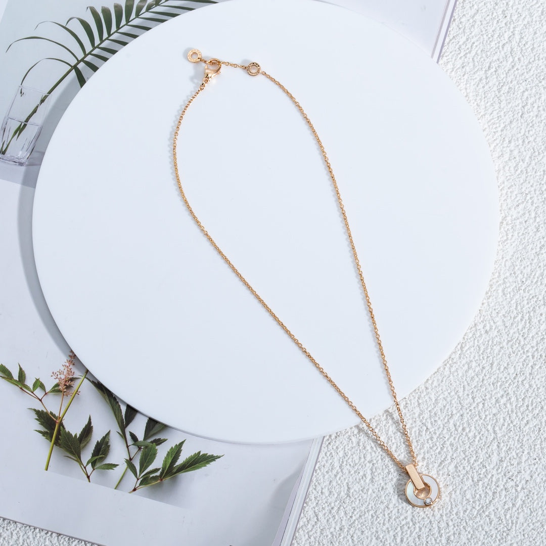 DIANA GARI NECKLACE PINK GOLD MOP