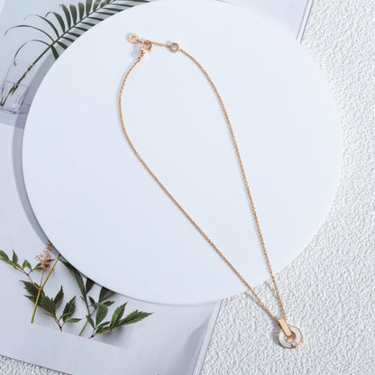 DIANA GARI NECKLACE PINK GOLD MOP
