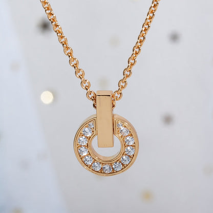 DIANA GARI NECKLACE PINK GOLD DIAMOND