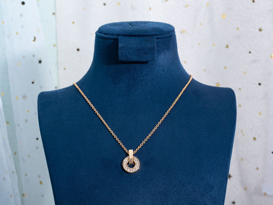 DIANA GARI NECKLACE PINK GOLD DIAMOND