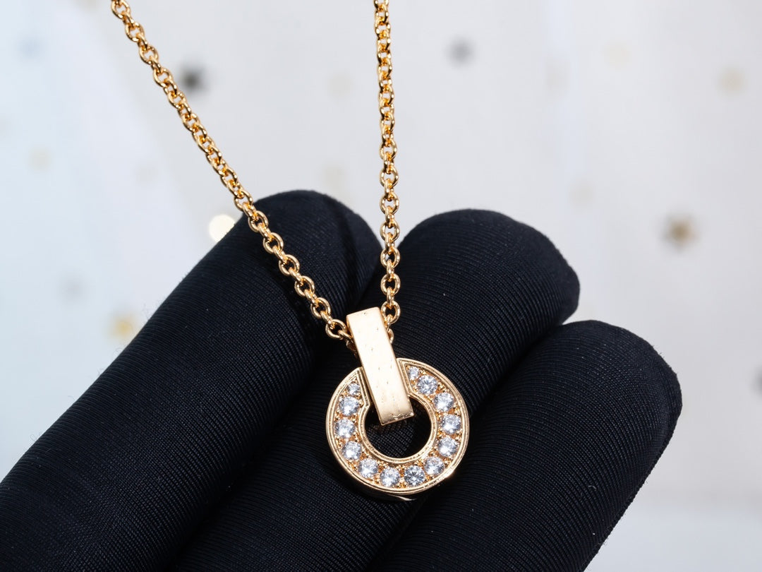 DIANA GARI NECKLACE PINK GOLD DIAMOND