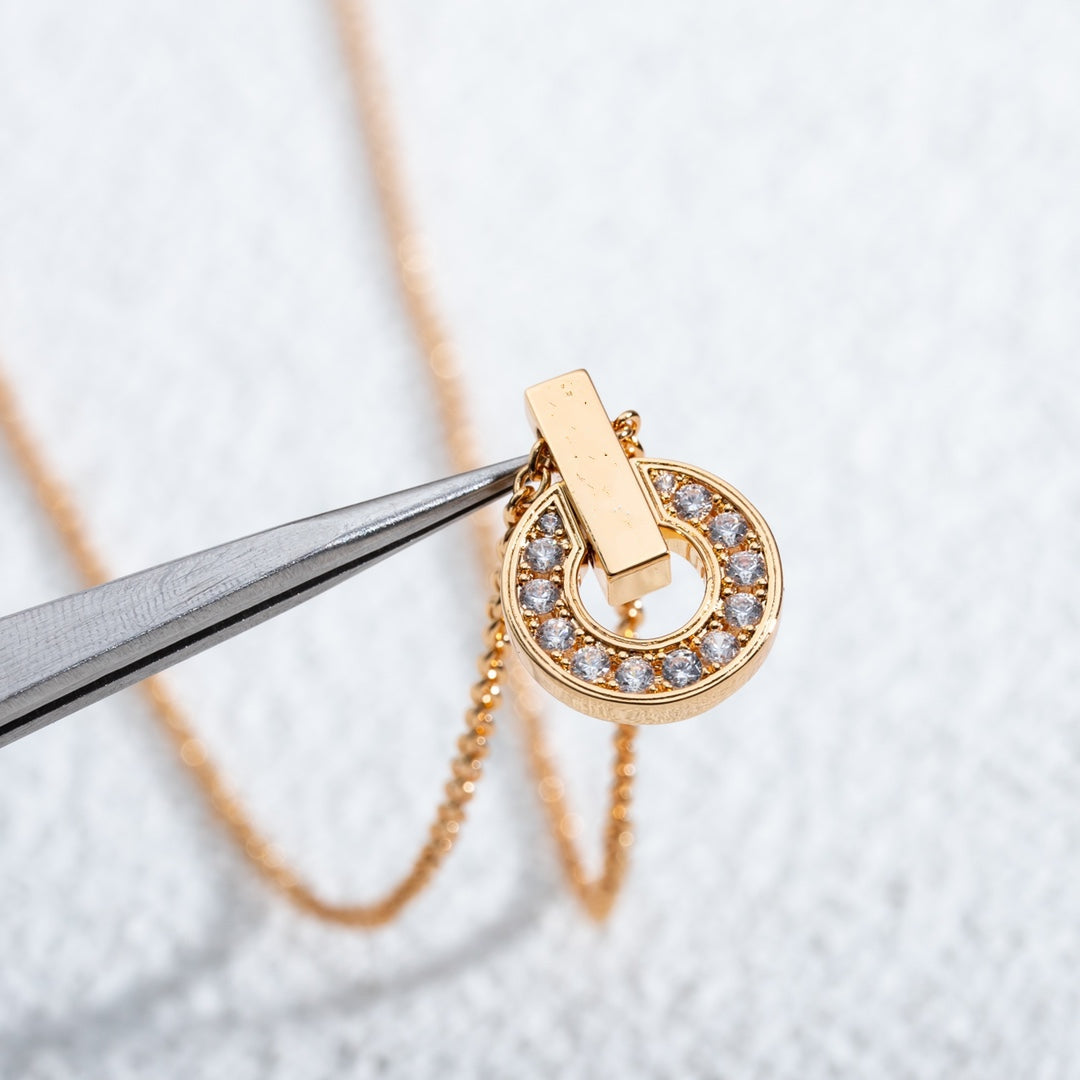 DIANA GARI NECKLACE PINK GOLD DIAMOND