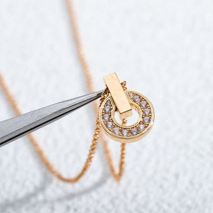 DIANA GARI NECKLACE PINK GOLD DIAMOND