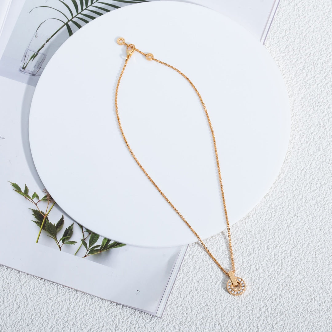 DIANA GARI NECKLACE PINK GOLD DIAMOND
