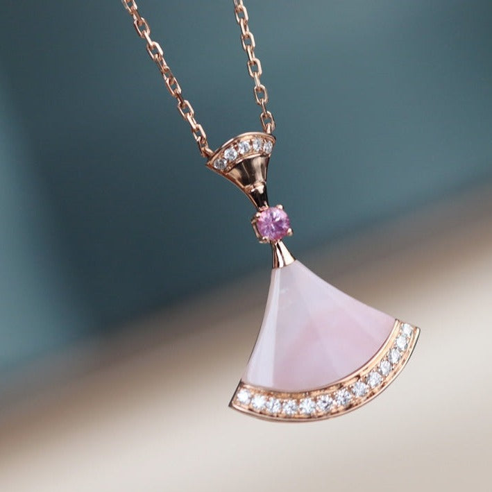 DIANA DREAM NECKLACE PINK MOP DIAMOND