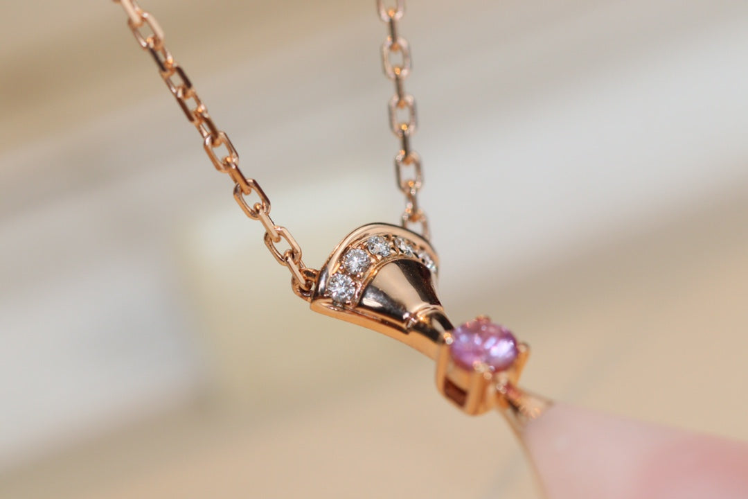 DIANA DREAM NECKLACE PINK MOP DIAMOND