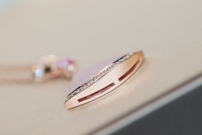 DIANA DREAM NECKLACE PINK MOP DIAMOND