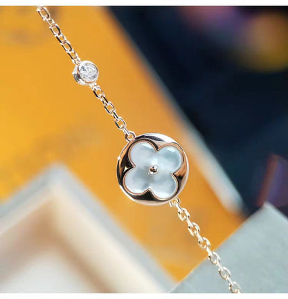 DIANA SUN MOP GOLD 1 DIAMOND NECKLACE