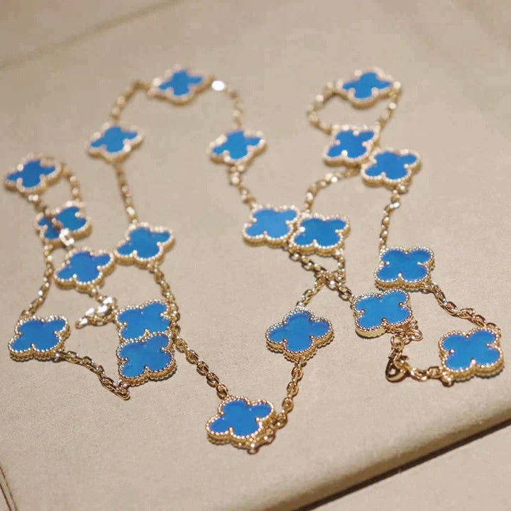 DIANA CLOVER 20 MOTIFS TURQUOISE GOLD