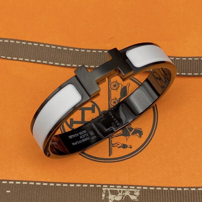 DIANA H BRACELET 12MM BLACK WHITE CERAMIC