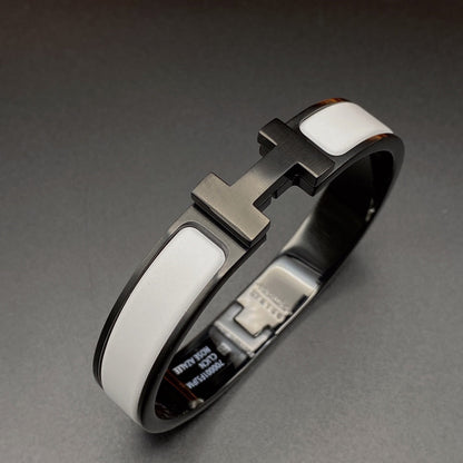 DIANA H BRACELET 12MM BLACK WHITE CERAMIC