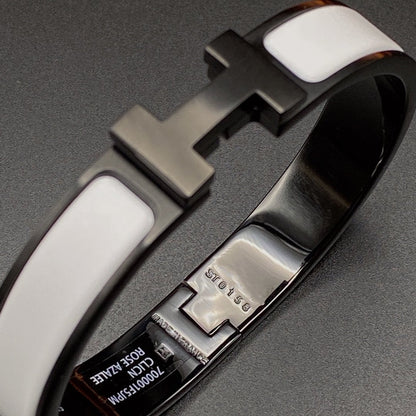DIANA H BRACELET 12MM BLACK WHITE CERAMIC