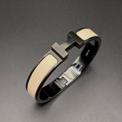 DIANA H BRACELET 12MM BLACK BEIGE CERAMIC