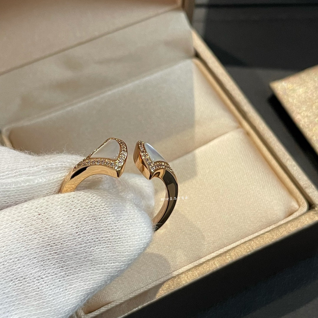 DIANA DREAM MOP DIAMOND OPEN RING