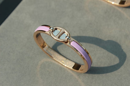 DIANA CLIC CHAINE PINK GOLD BRACELET
