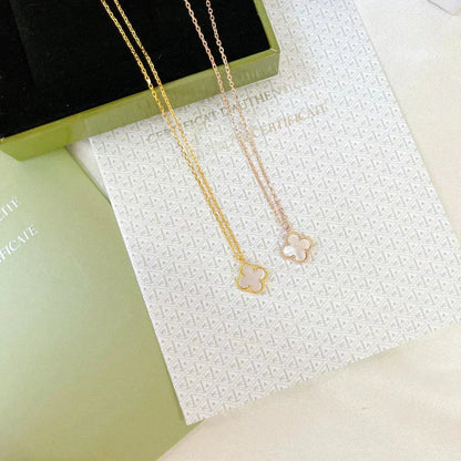 DIANA CLOVER MINI 9.5MM WHITE MOTHER OF PEARL NECKLACE
