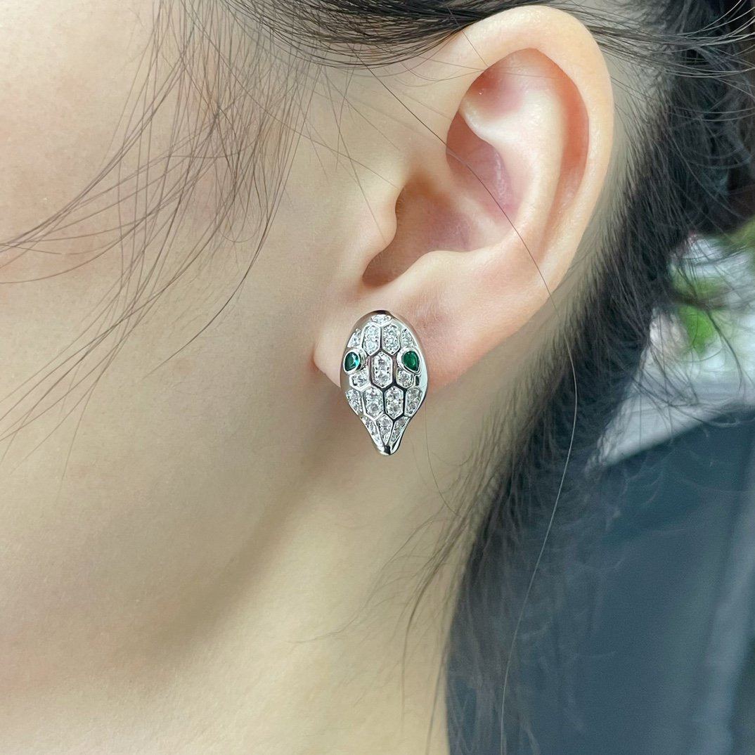 DIANA SERPENT DIAMOND STUD EARRINGS
