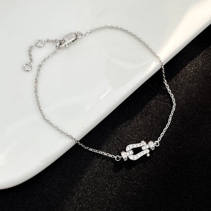 DIANA FORCE 10 - MINI MODELO DE ESLABONES DE CADENA CON HEBILLA DE DIAMANTE COMPLETO