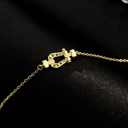 DIANA FORCE 10 - MINI MODELO DE ESLABONES DE CADENA CON HEBILLA DE DIAMANTE COMPLETO