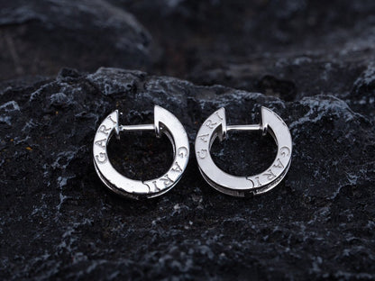 DIANA ZERO 1 MINI SILVER DIAMOND EARRINGS