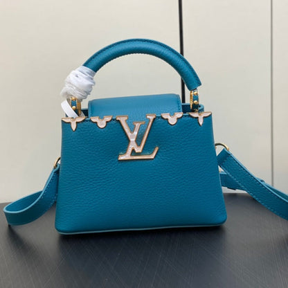 QUINCAILLERIE CAPUCINES MINI 21 BLEU TAURILLON OR