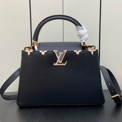 CAPUCINES MM 31 NOIR TAURILLON QUINCAILLERIE OR