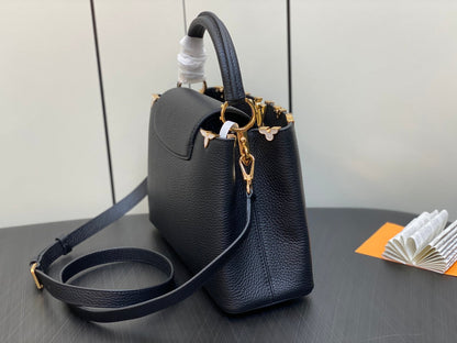 CAPUCINES MM 31 NOIR TAURILLON QUINCAILLERIE OR