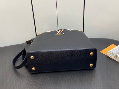 CAPUCINES MM 31 NOIR TAURILLON QUINCAILLERIE OR